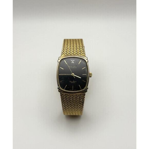 Vintage Dufonte Lucien Piccard Watch Stainless Steel Japan Adjustable Band 7/10 - Picture 1 of 12